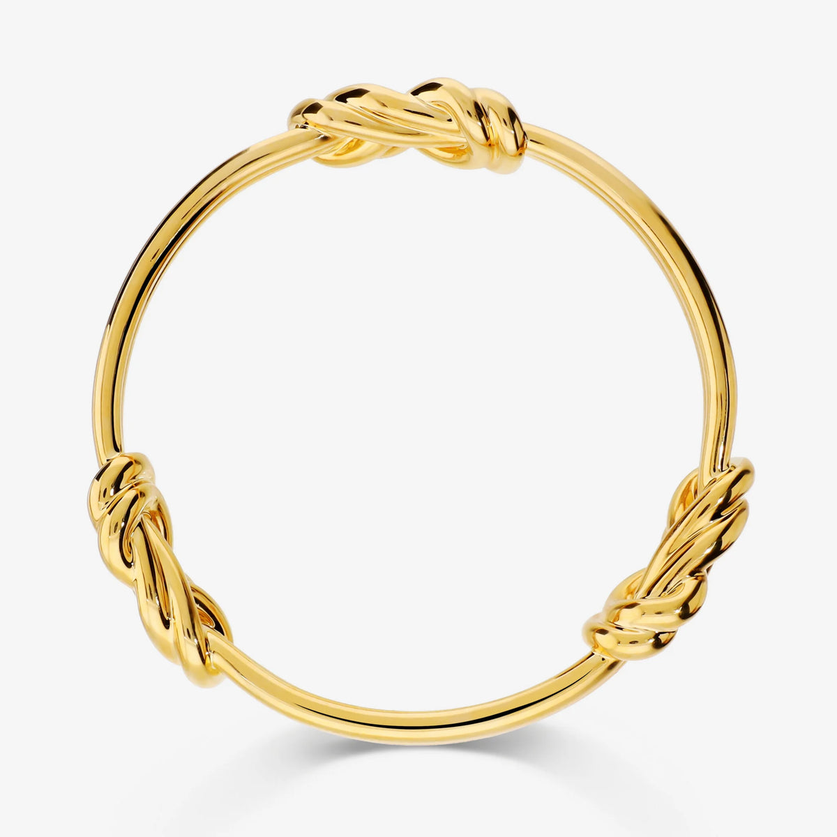 Double-Wire Bangle with Knot Detail