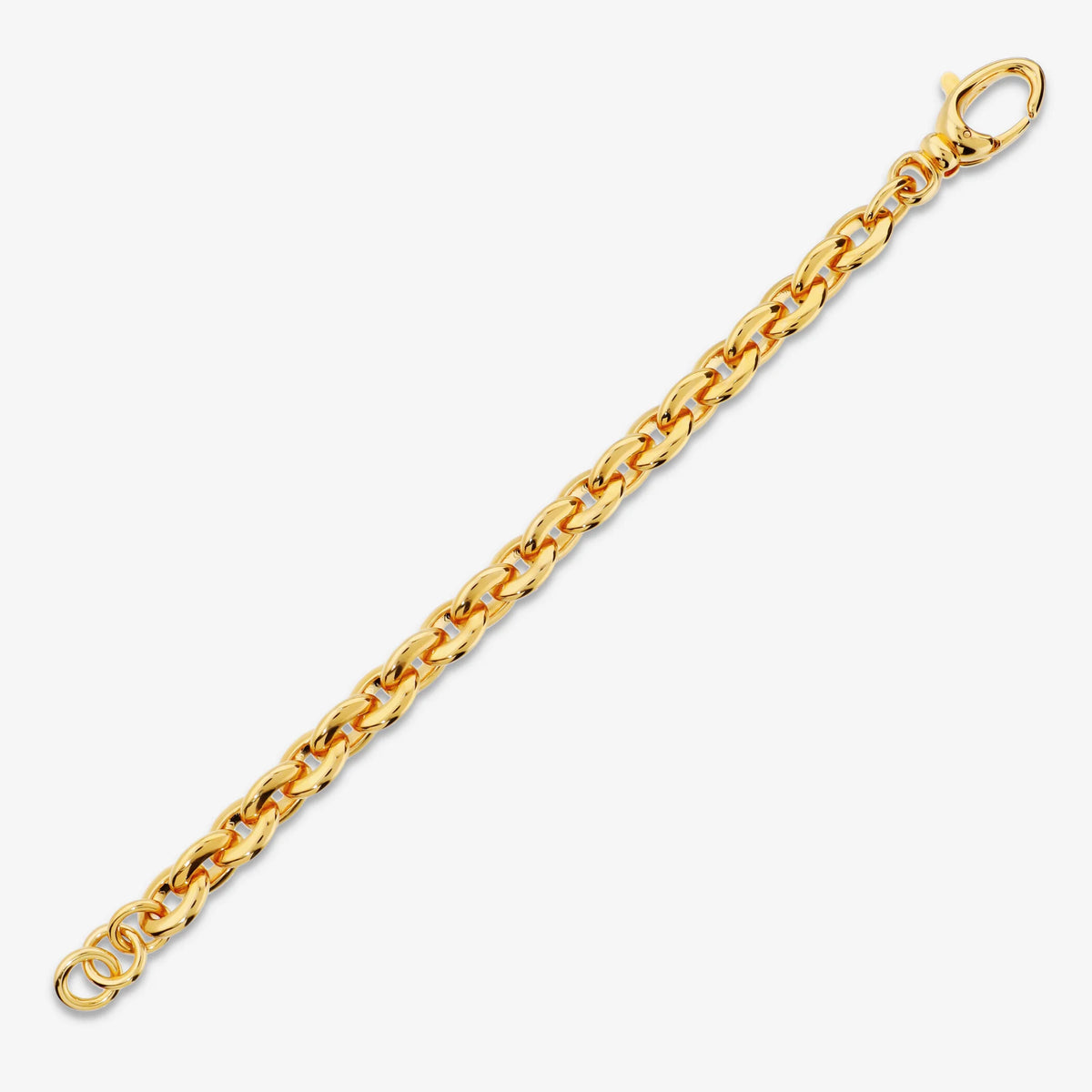 Bracciale Maglia Rolo Ovale Lucida