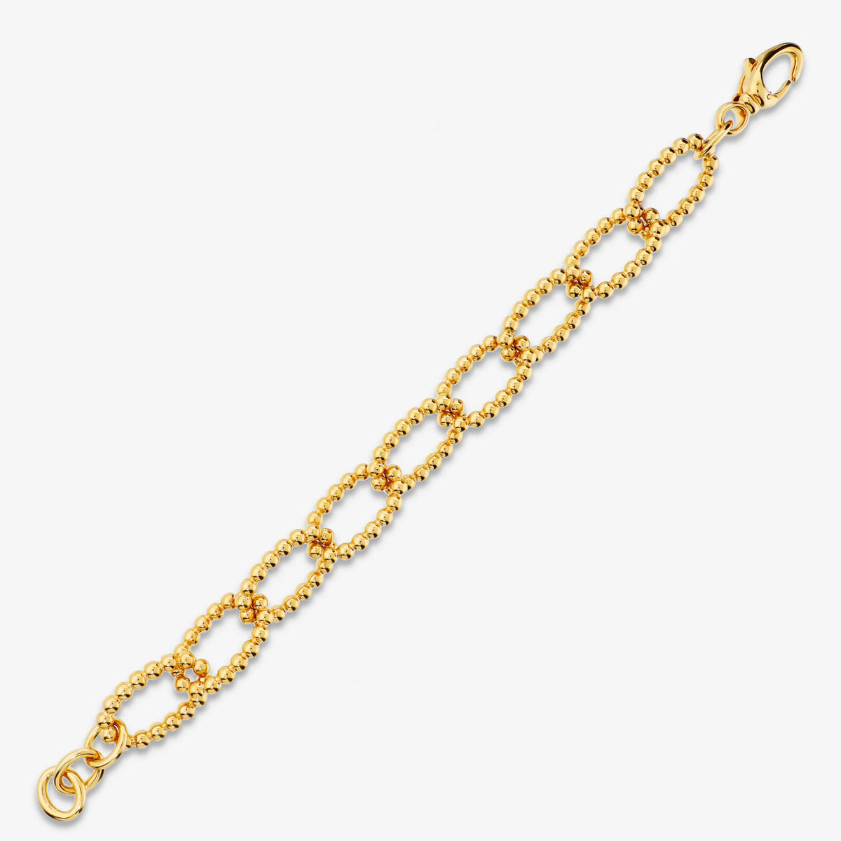 Beaded Oval Link Bracelet