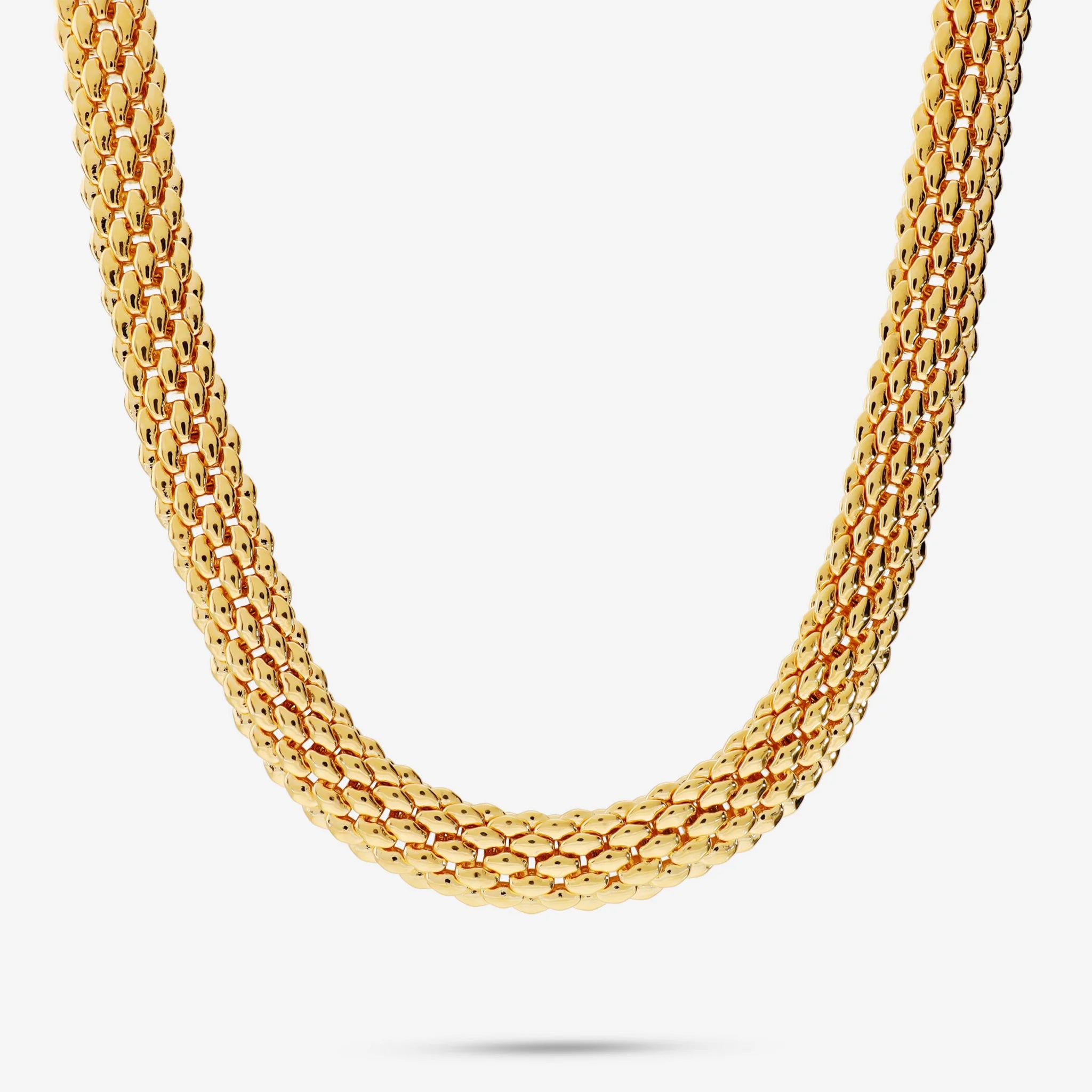 Collana Maglia Popcorn Piatta