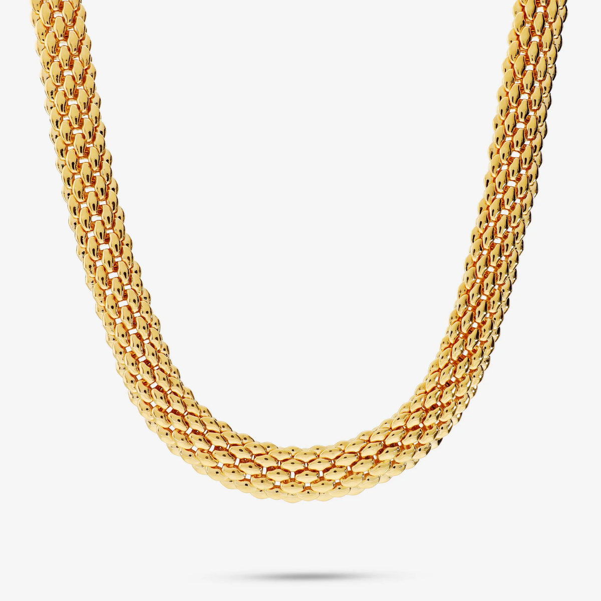 Collana Maglia Popcorn Piatta