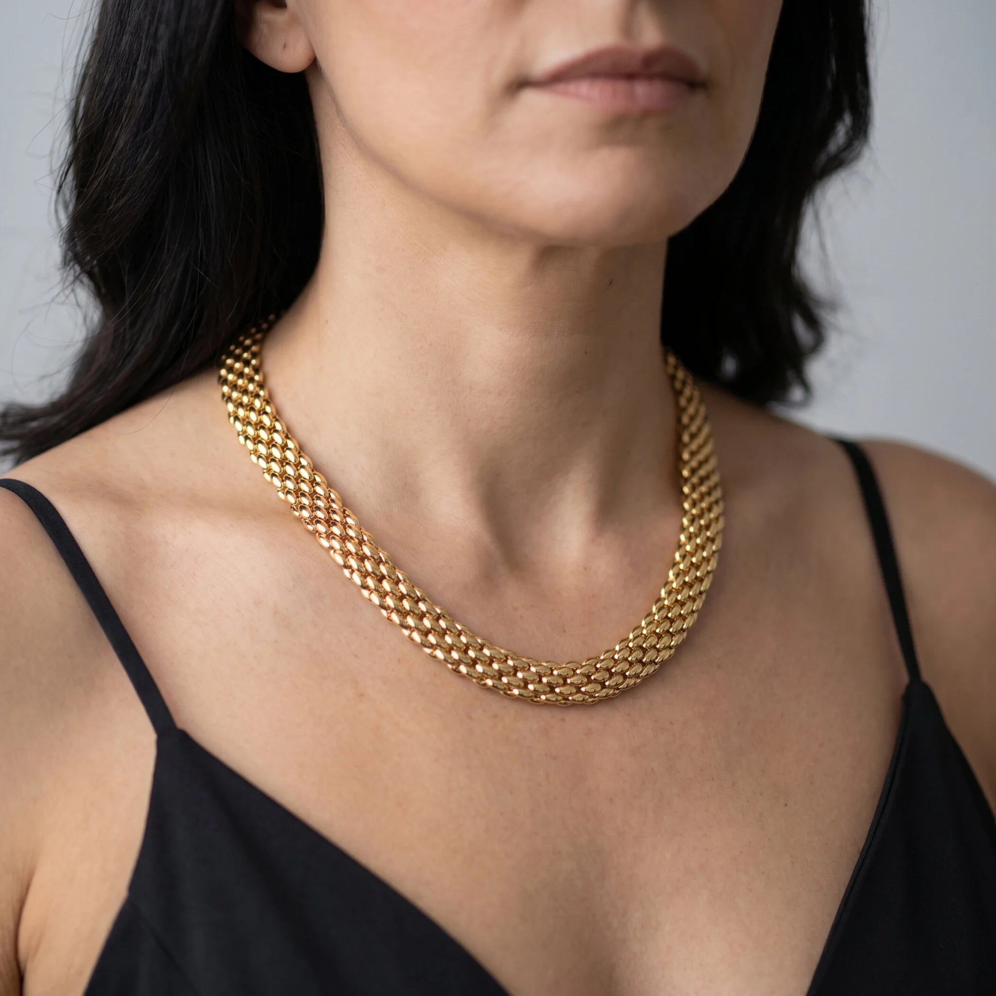 Collana Maglia Popcorn Piatta