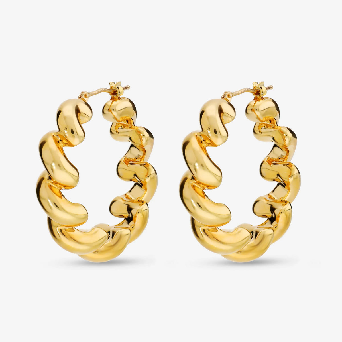 Polished San Marco Hoop Earrings