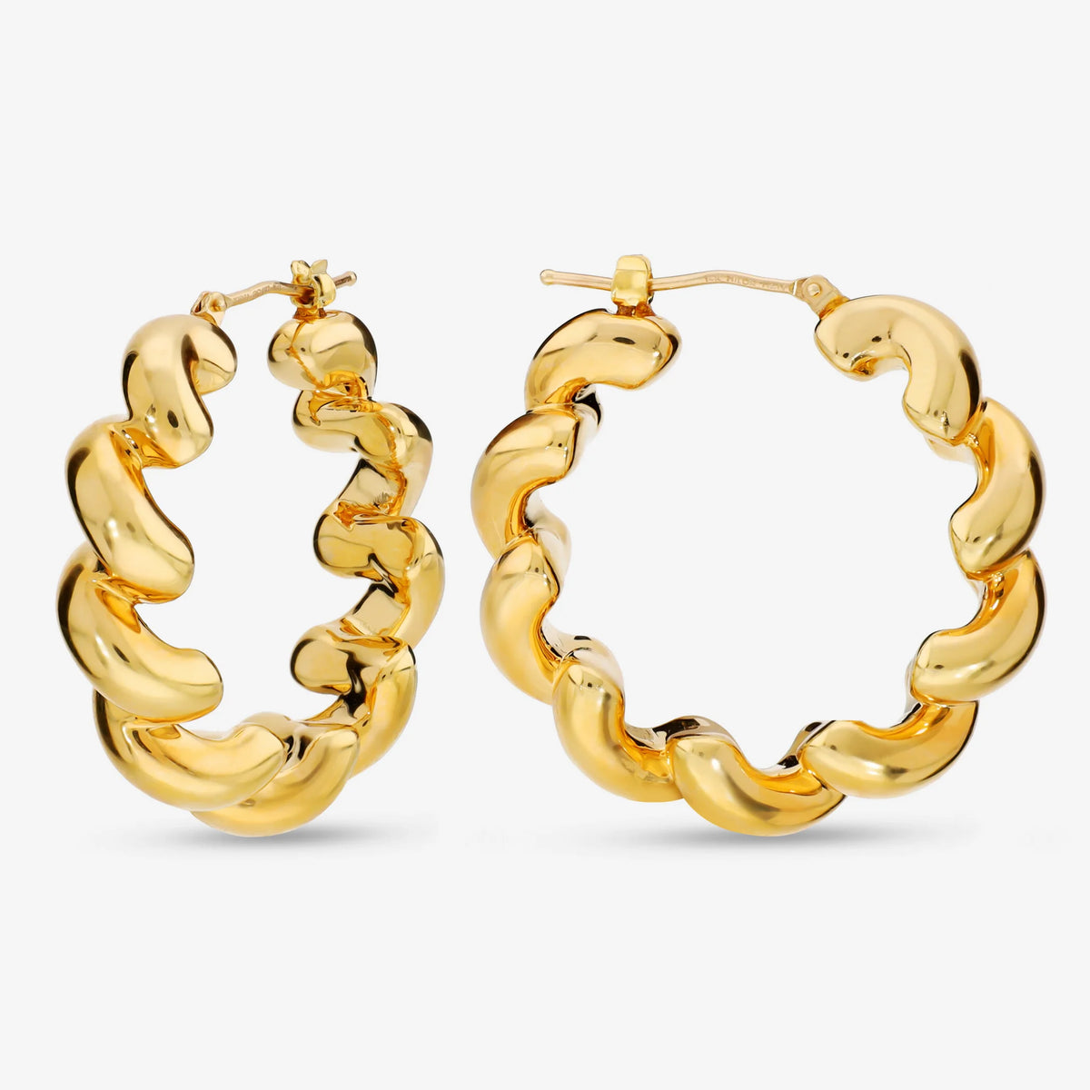 Polished San Marco Hoop Earrings