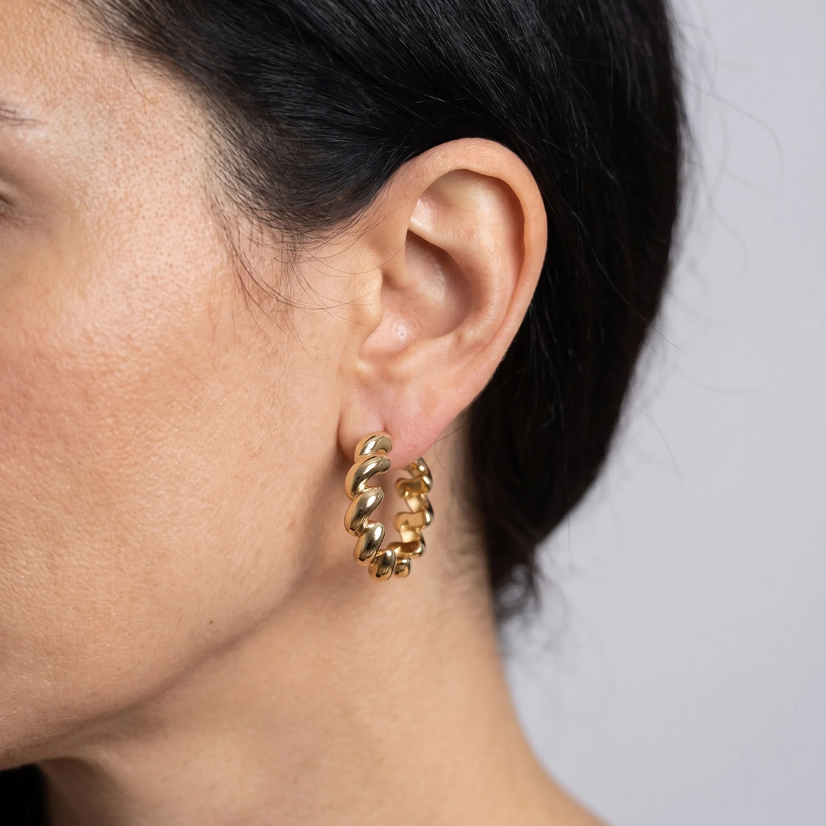Polished San Marco Hoop Earrings