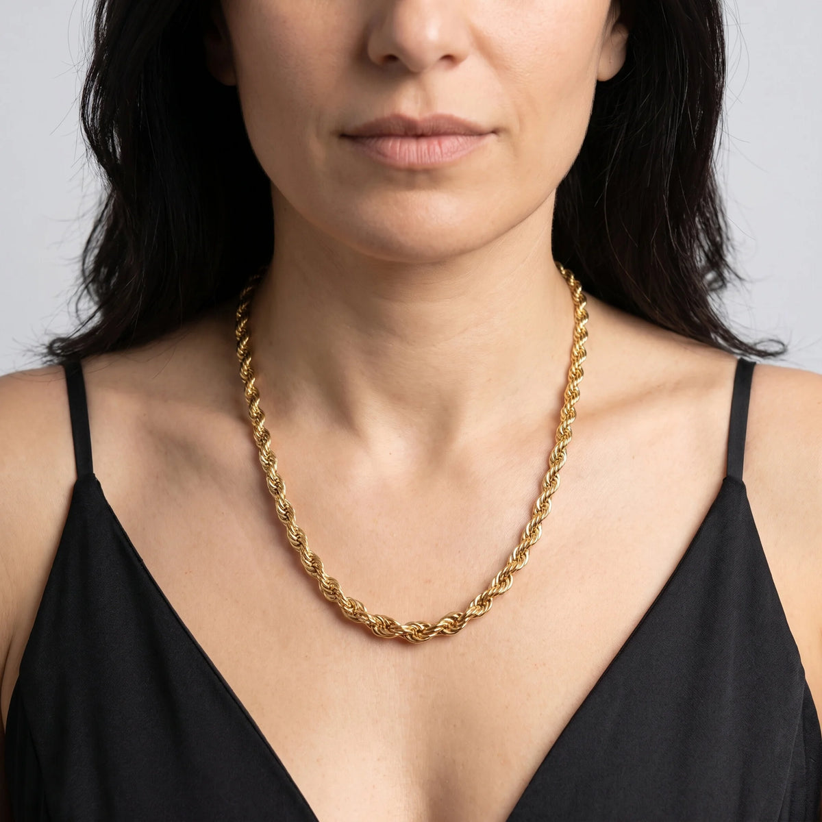 Graduated Rope Chain Necklace