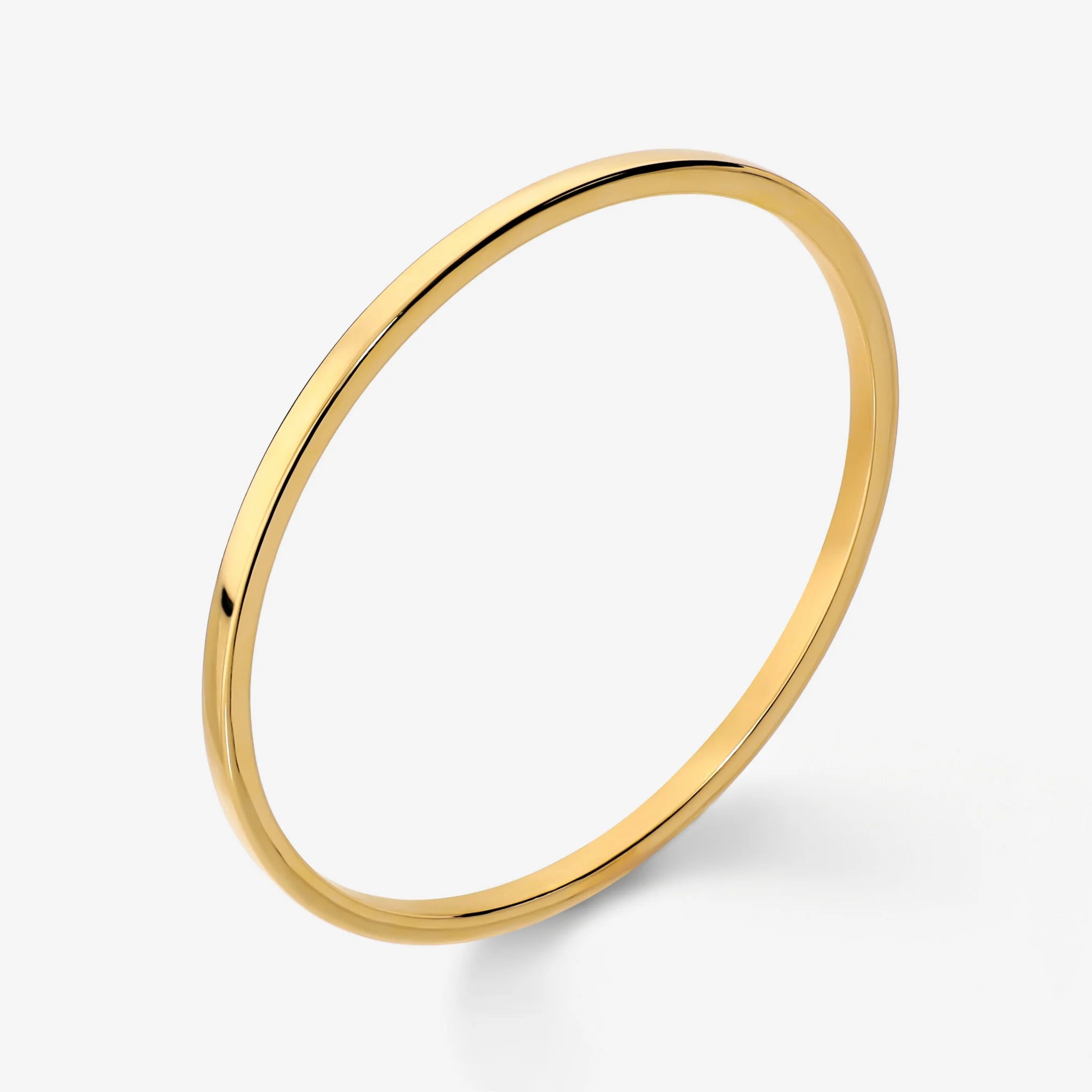Polished Square-Profile Bangle