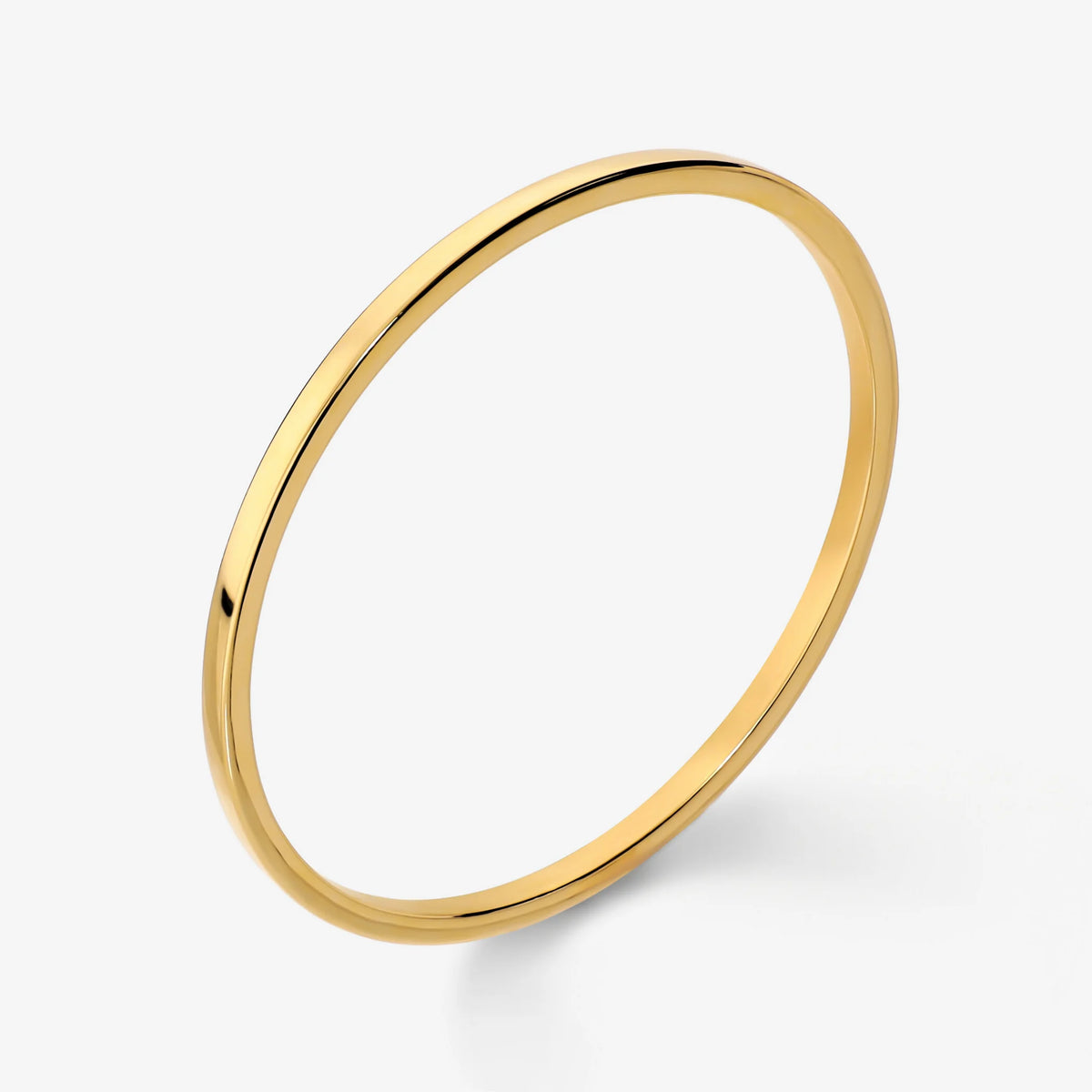 Polished Square-Profile Bangle
