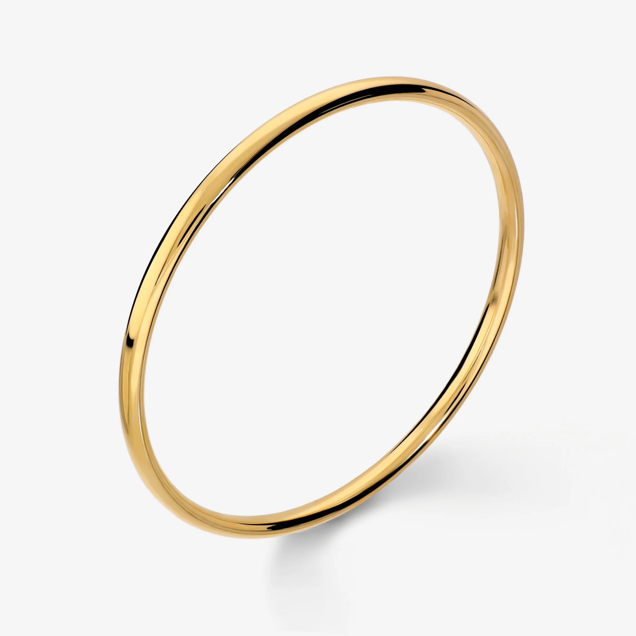 Polished Oval Tube Bangle